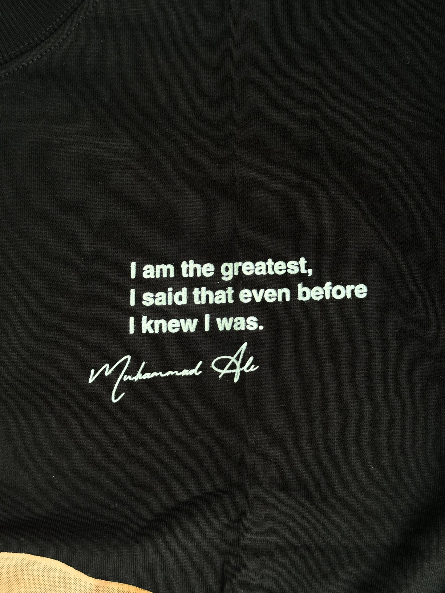 BLACK MUHAMMAD ALI PRINTED TSHIRT
