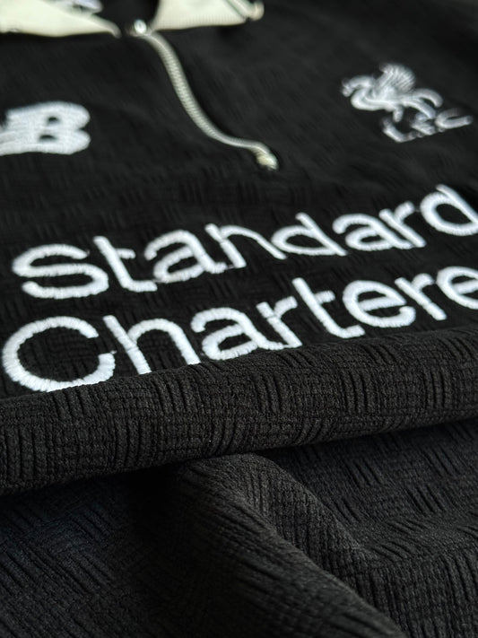 NEW BALANCE RIBBED FULL SLEEVE POLO TSHIRT