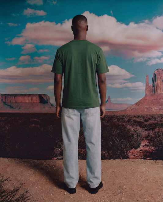 GREEN BORING 8 CUBE TSHIRT