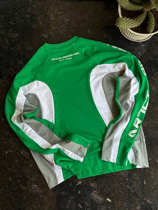 GREEN CUTTENS ARTCID FULL SLEEVE TSHIRT
