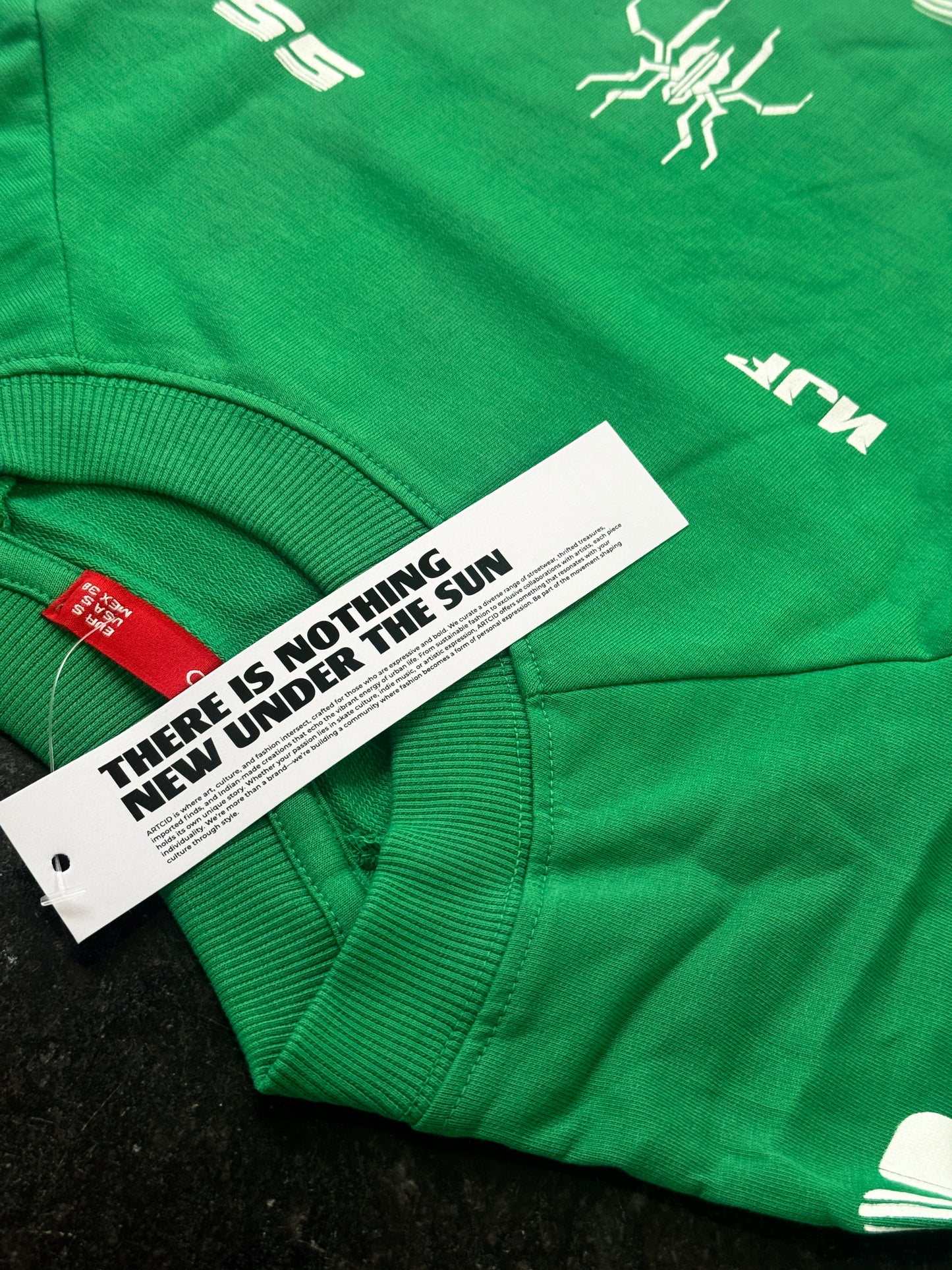 GREEN CUTTENS ARTCID FULL SLEEVE TSHIRT