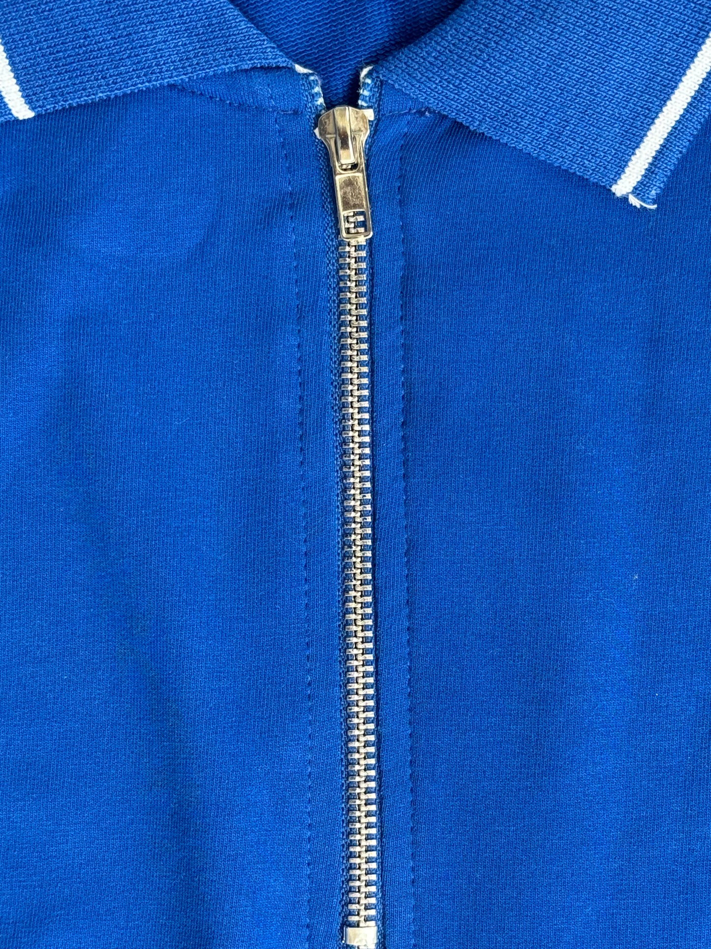 BLUE PUMA MERCEDES ZIPPER POLO TSHIRT
