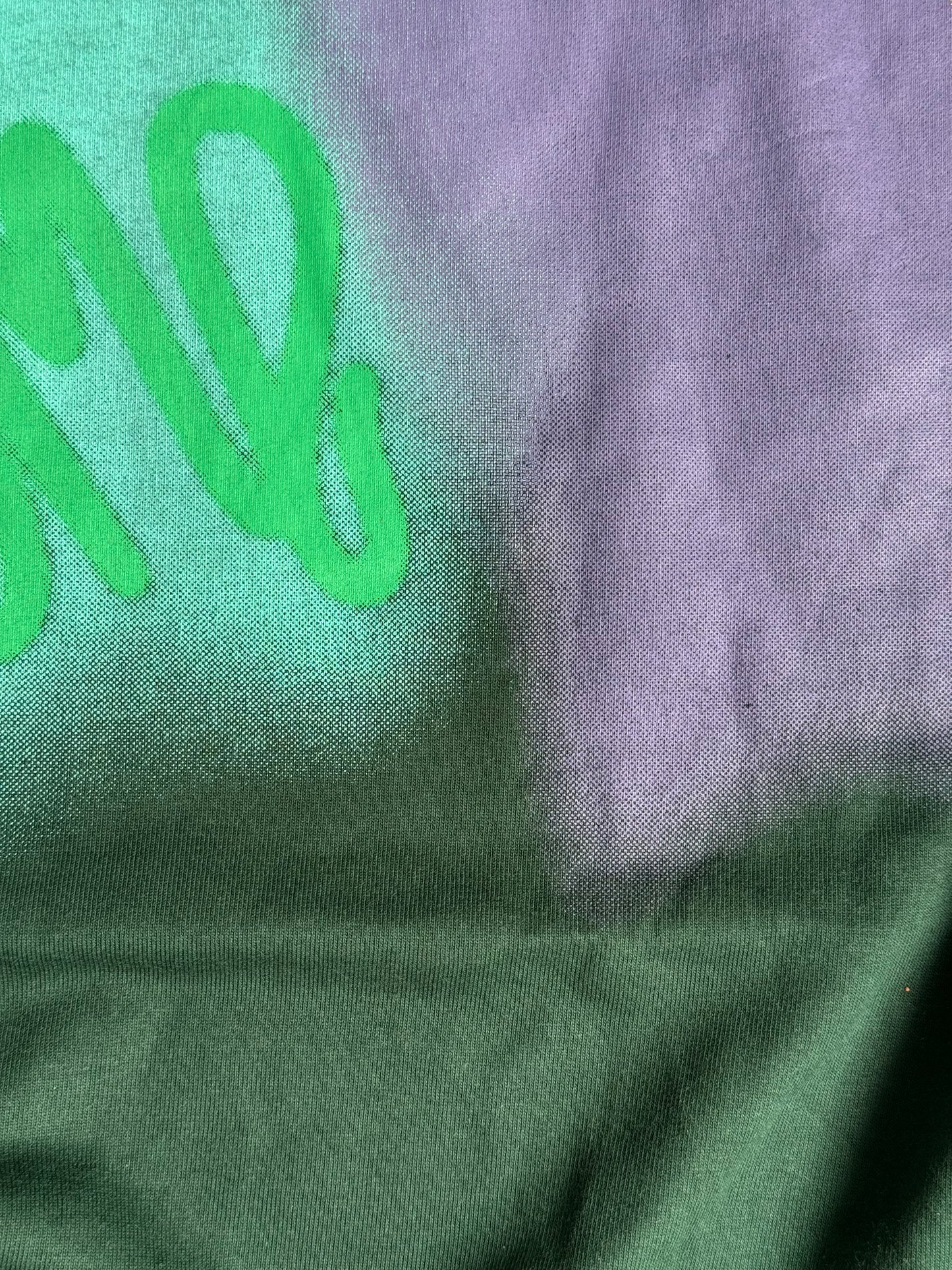 BLACK SPRAY PAINTED TSHIRT