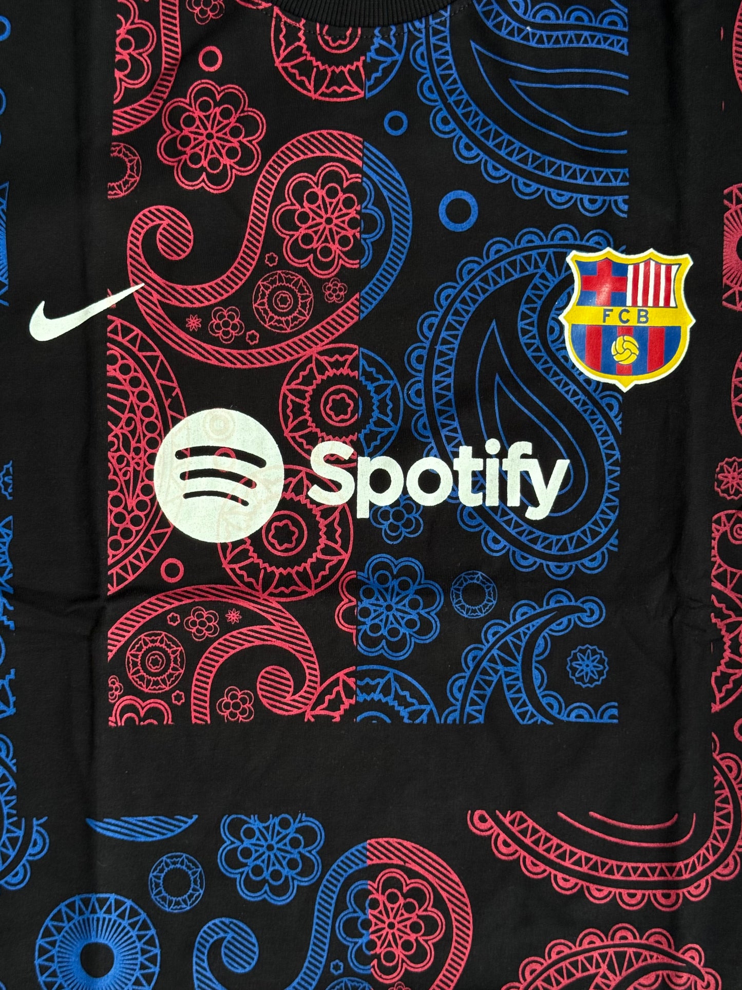 BANDANA PRINT FCB SPOTIFY JERSEY TSHIRT