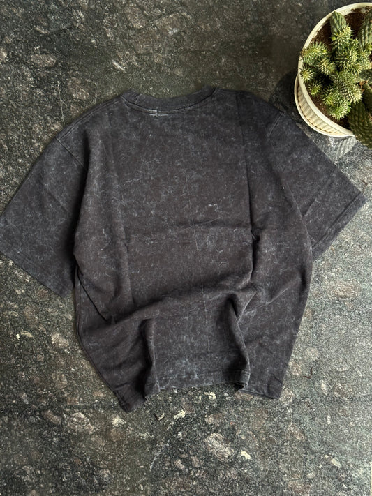 BLACK METALLICA ACID WASH TSHIRT
