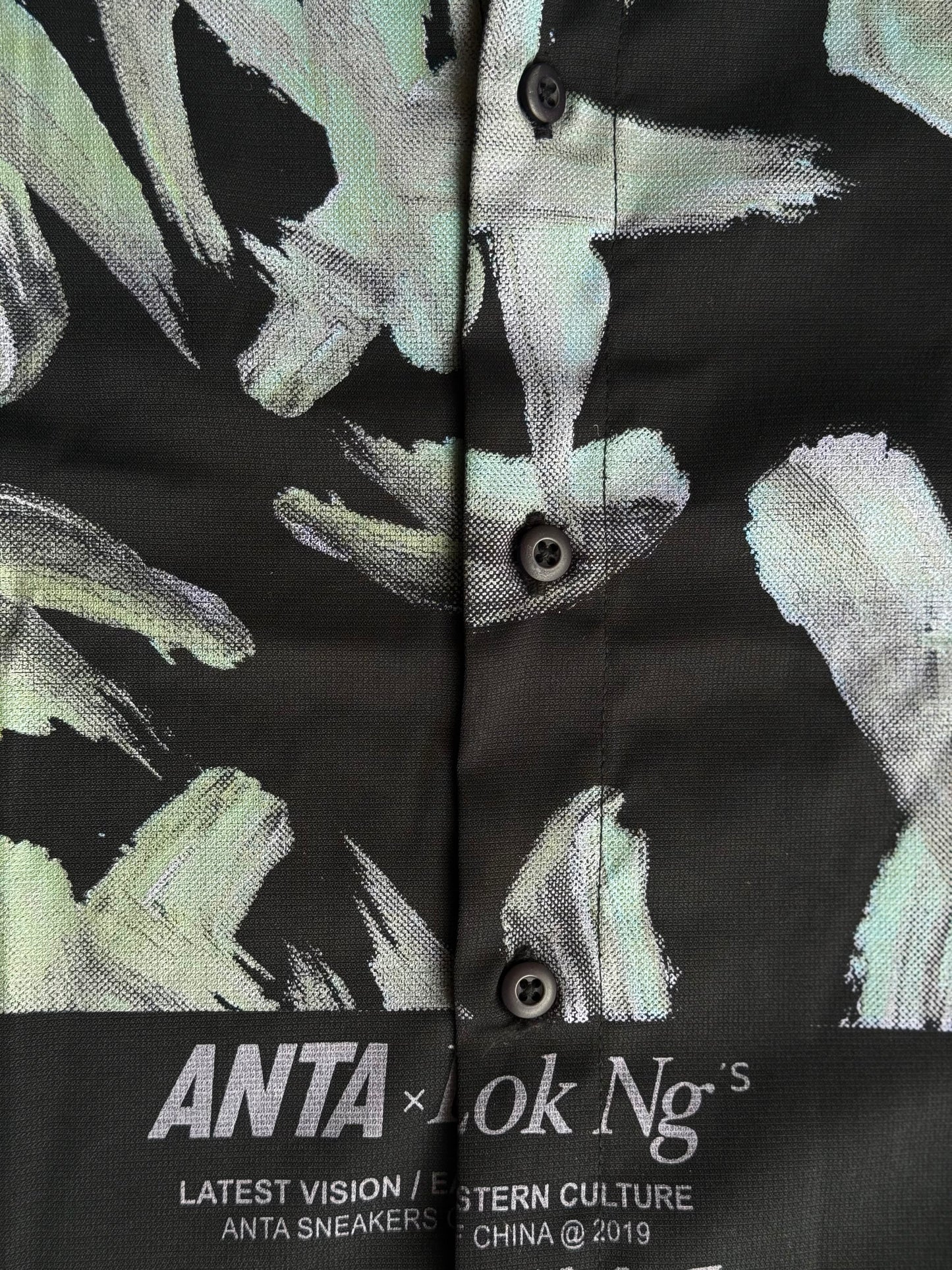 Oversized Black ANTAxlok parachute fabric Shirt