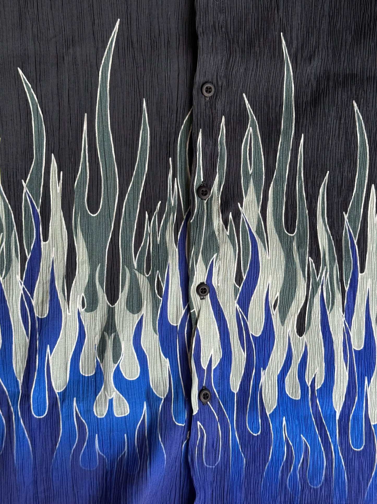 Oversized Blue flame shirt