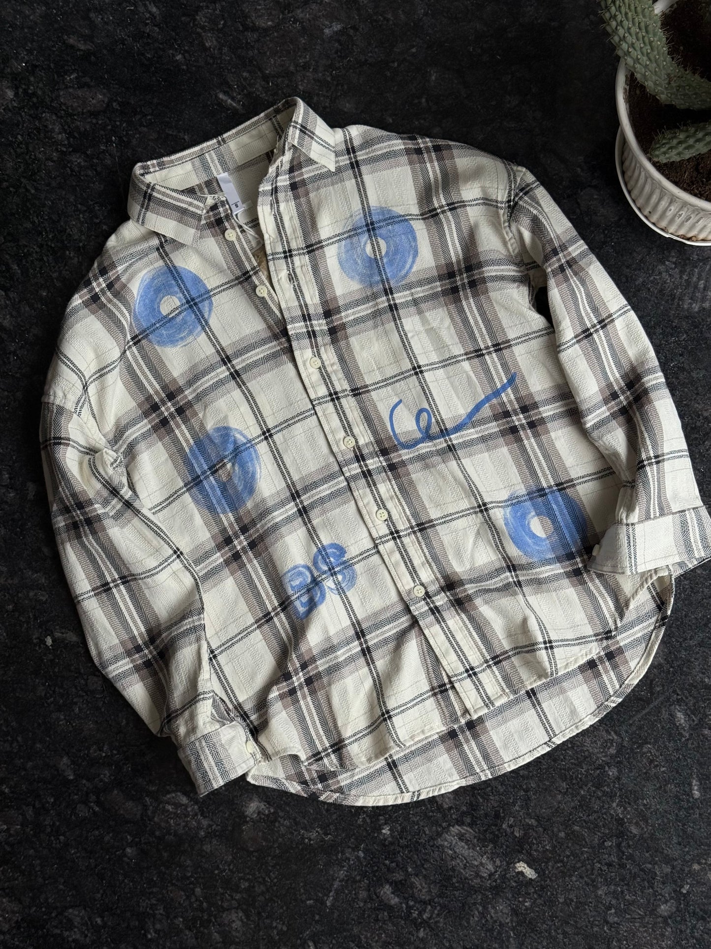 White checks BS Overshirt