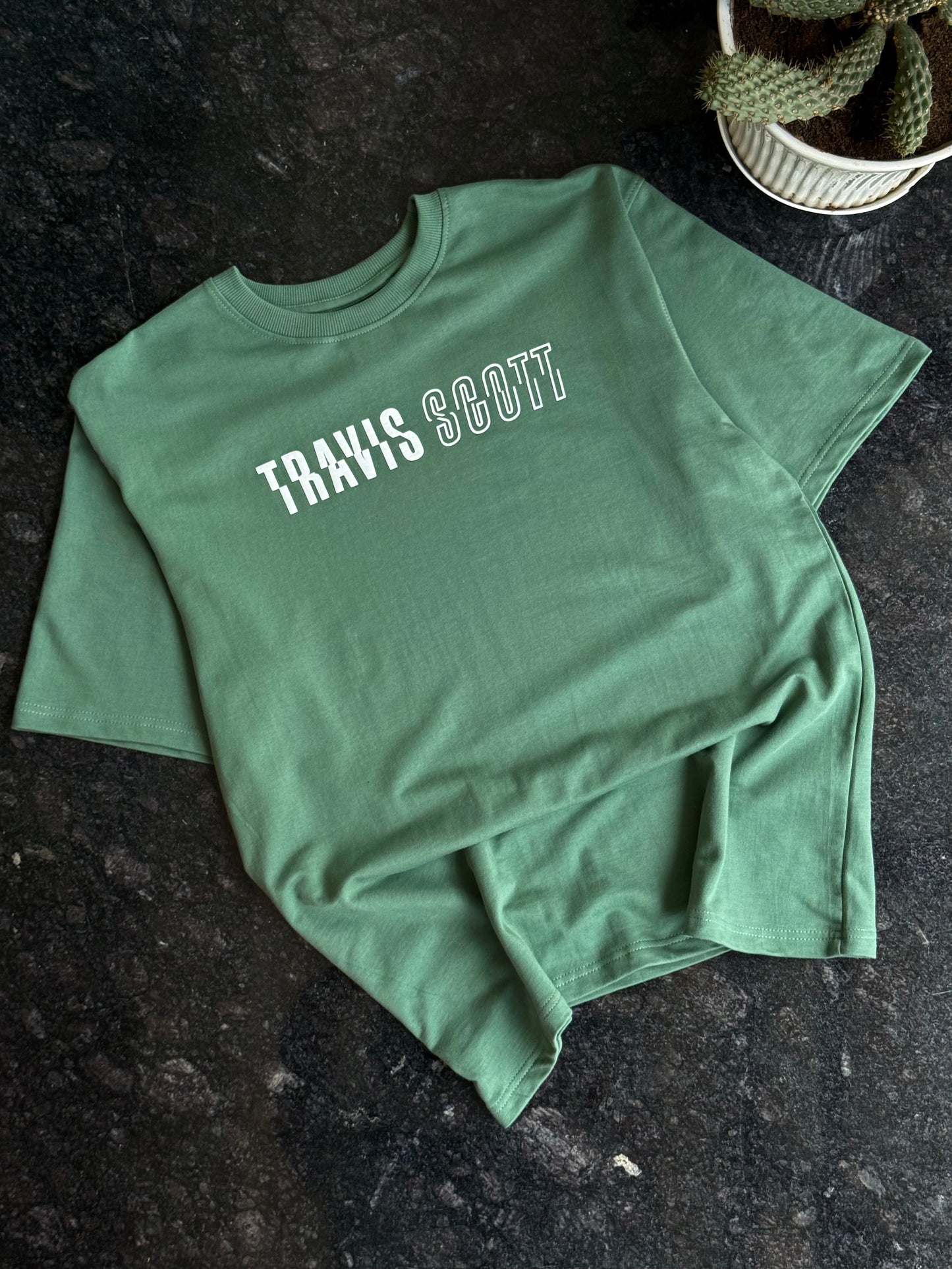 GREEN TRAVIS SCOTT UTOPIA TSHIRT