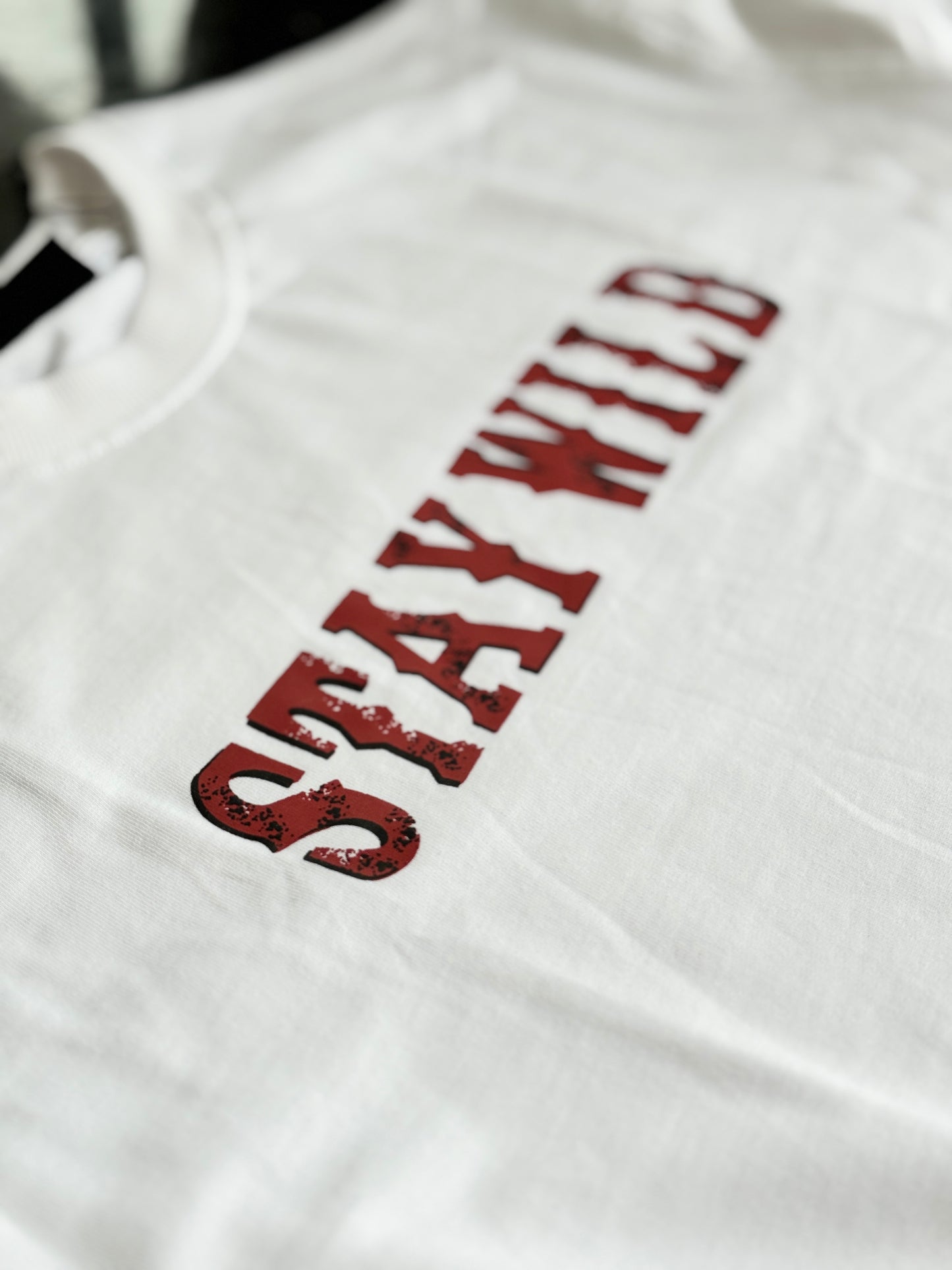 WHITE STAY WILD GRAPHIC TSHIRT
