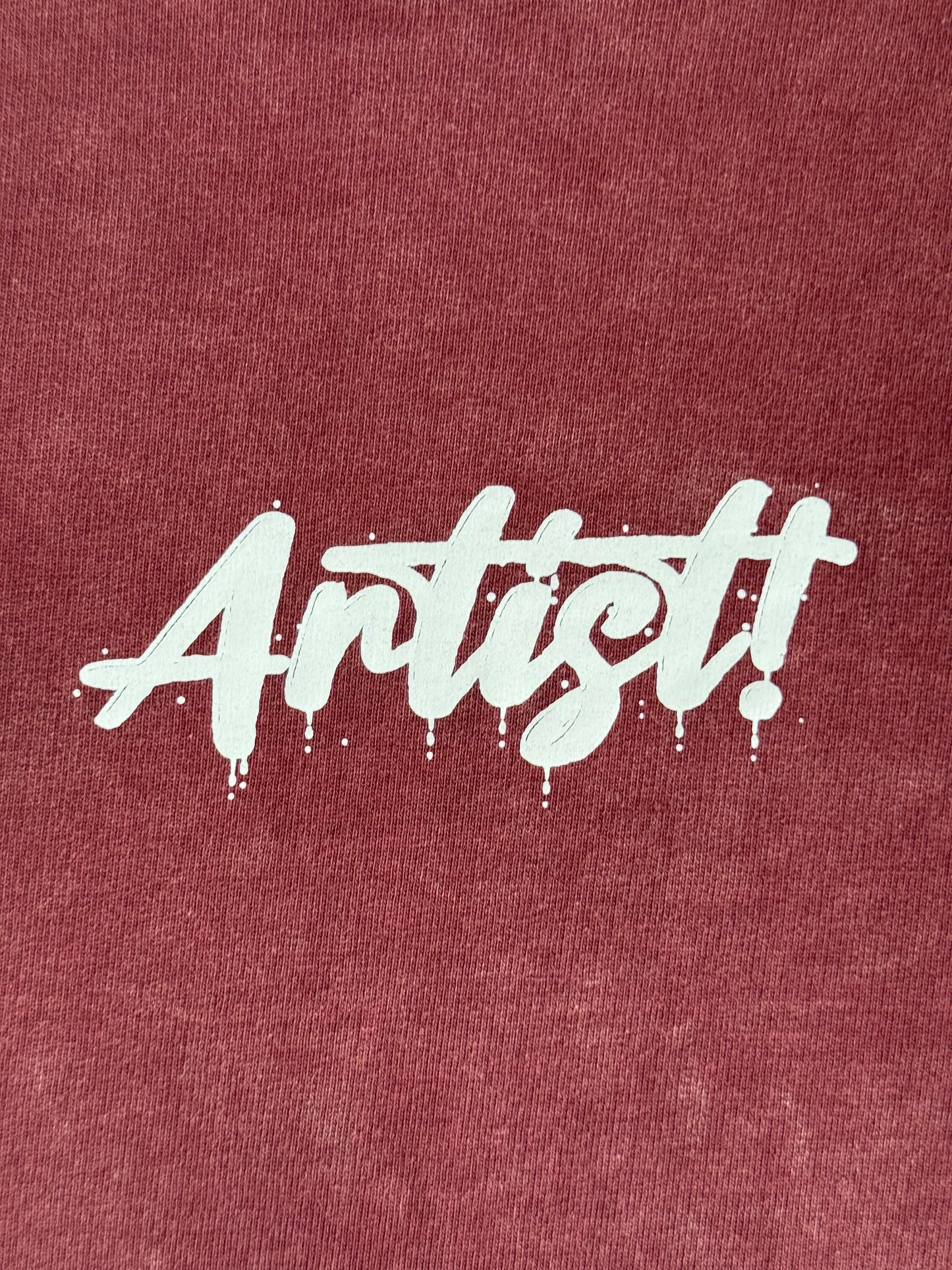 ARTIST MAROON ACID TSHIRT
