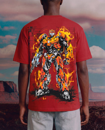 RED TRANSFORMERS BUMBLEBEE TSHIRT