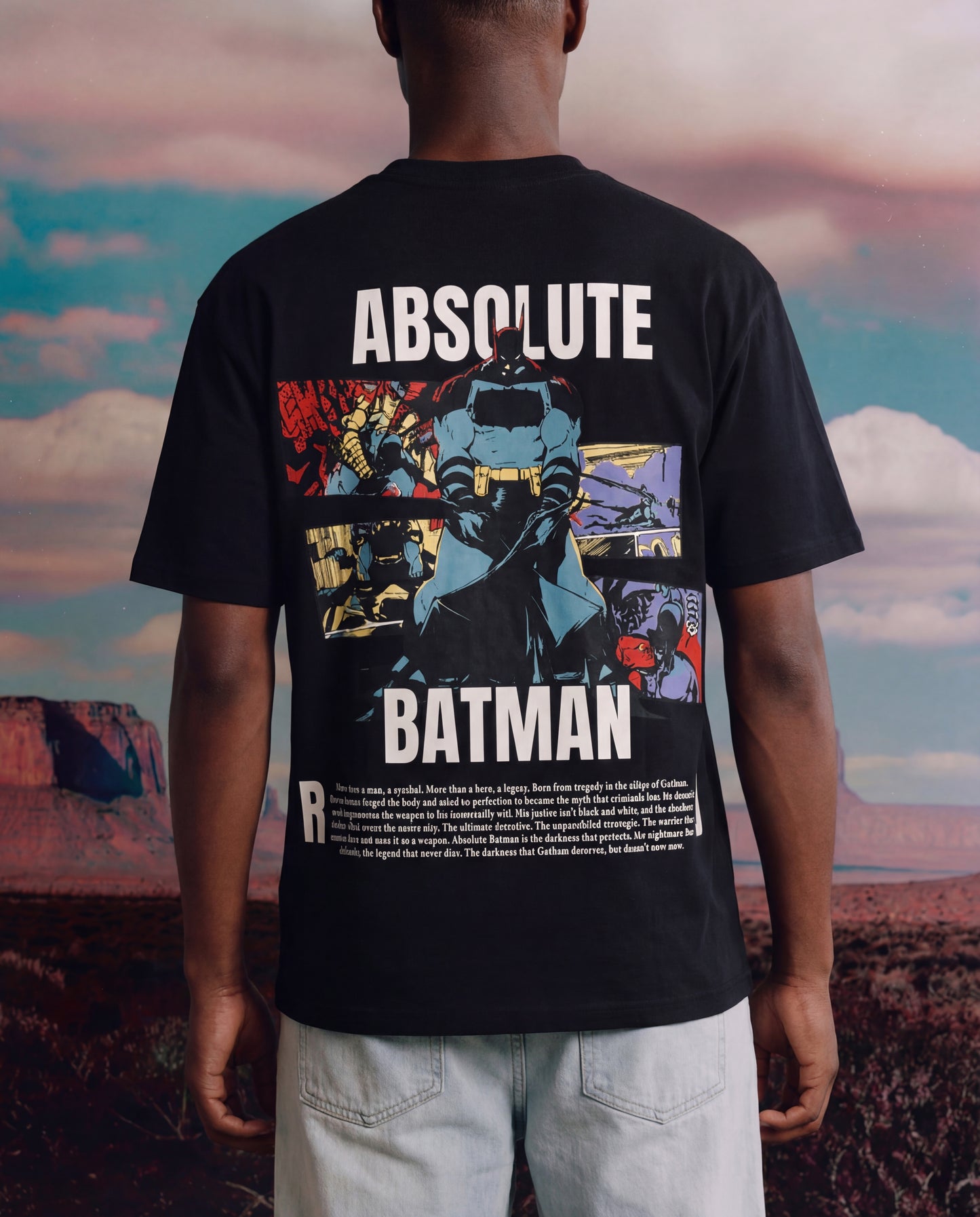 BLACK ABSOLUTE  BATMAN OVERSIZED TSHIRT