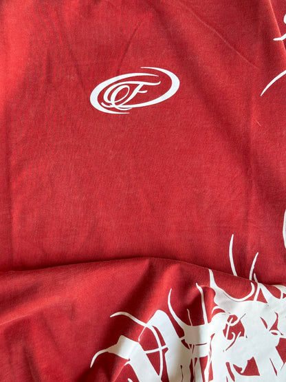 RED ABSTRACT ACID TSHIRT