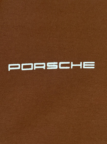 BROWN PORSCHE BACKPRINT OVERSIZED TSHIRT