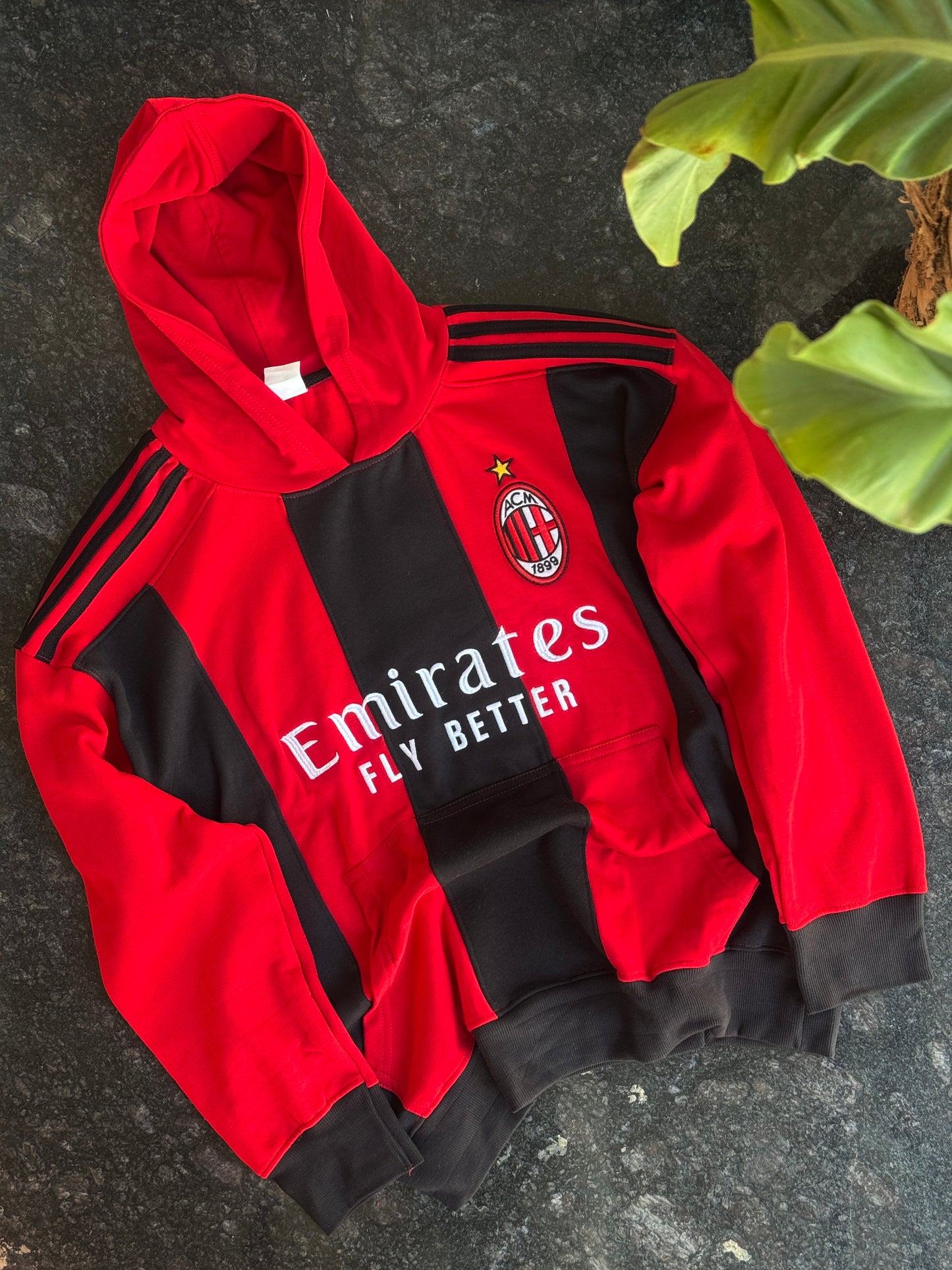 RED AC MILAN EMIRATES HOODIE