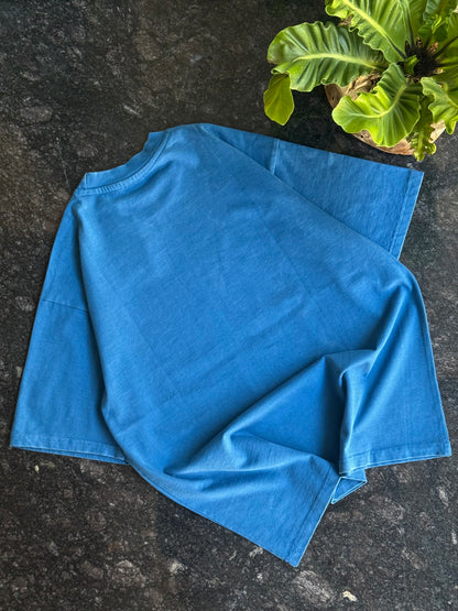 EMPTY BLUE FRONT PRINT OVERSIZED TSHIRT