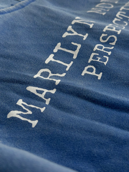 BLUE US DEFENCE HOODED ACID WASH ZIPPER