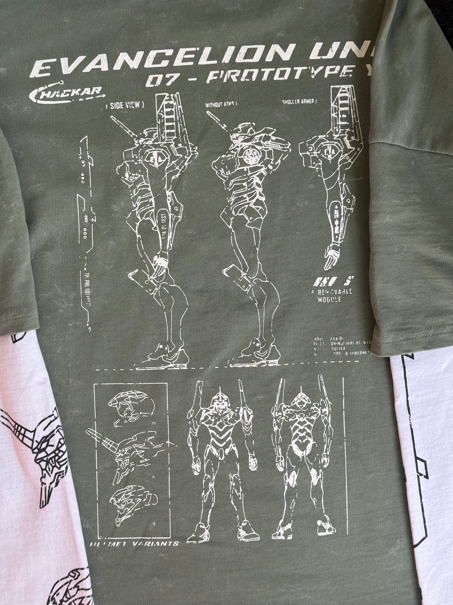 DOCTOR SLEEVES GREY WHITE BACKPRINT TSHIRT