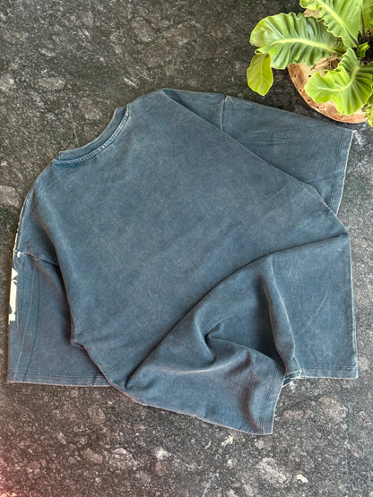 BLUE ABSTRACT ACID TSHIRT