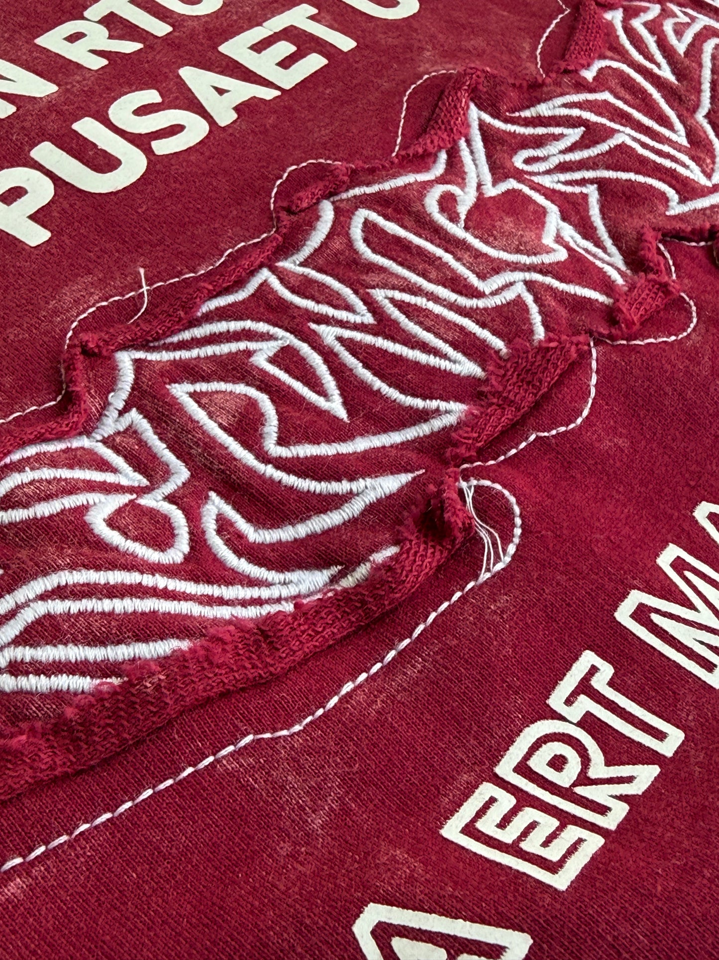 FADED MAROON FULL SLEEVE OVERSIZED TSHIRT