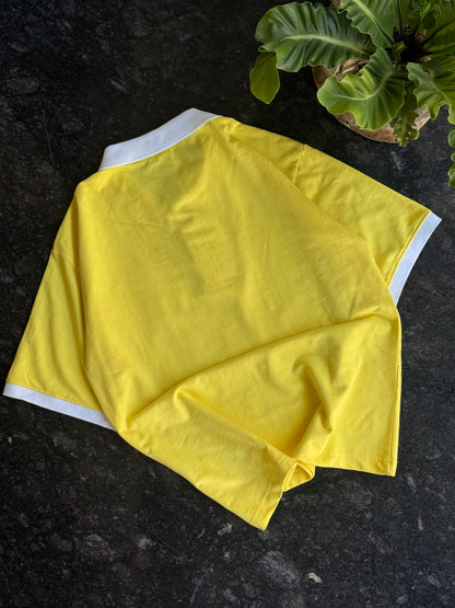 NEW YORK YELLOW OVERSIZED POLO TSHIRT