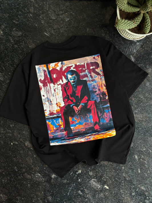 BLACK JOKER GRAPHIC TSHIRT