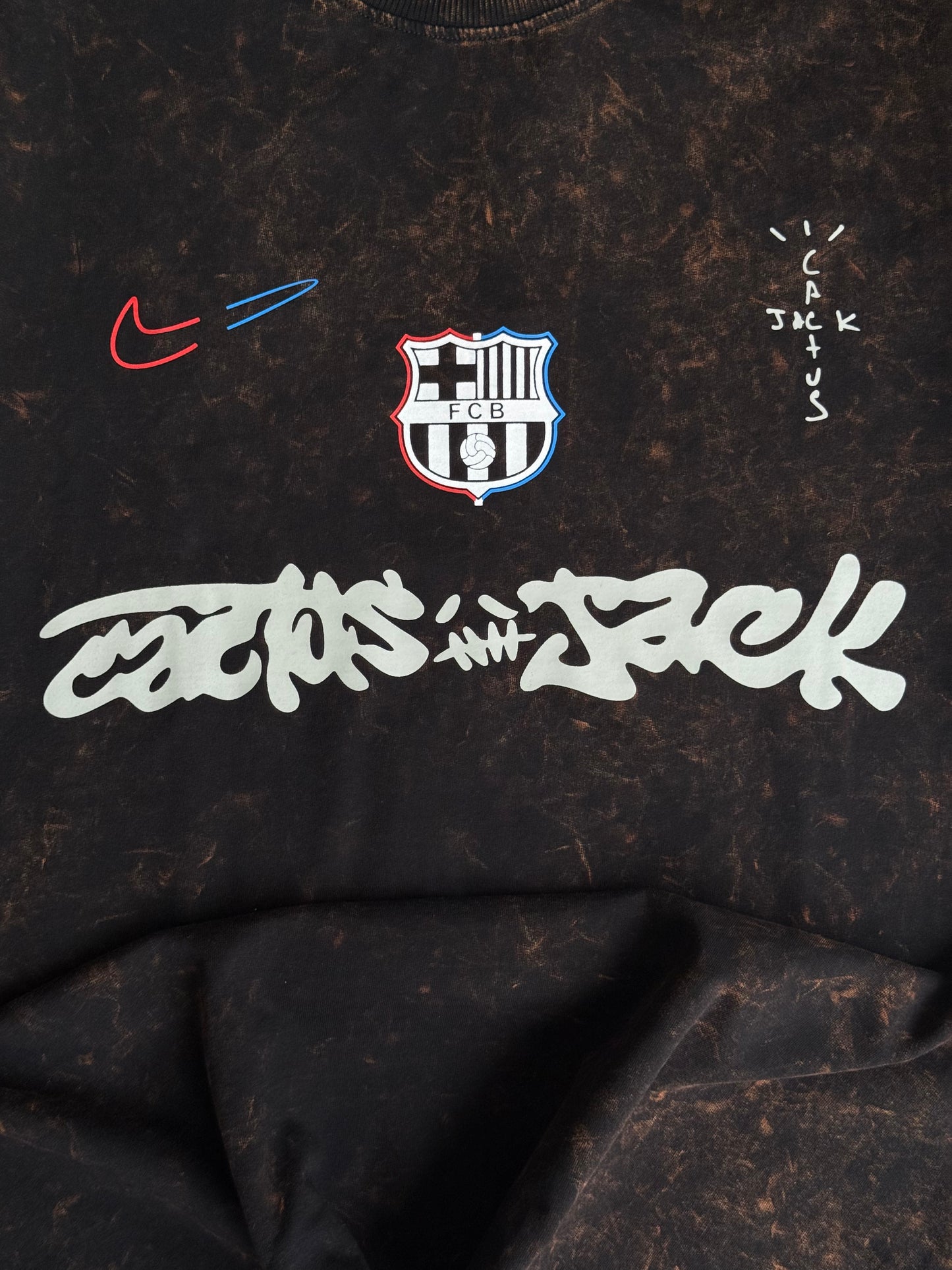 ACID WASH CACTUS JACK FCB JERSEY TSHIRT