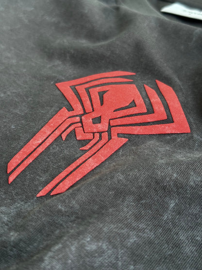 SPIDY GREY RED ACID TSHIRT