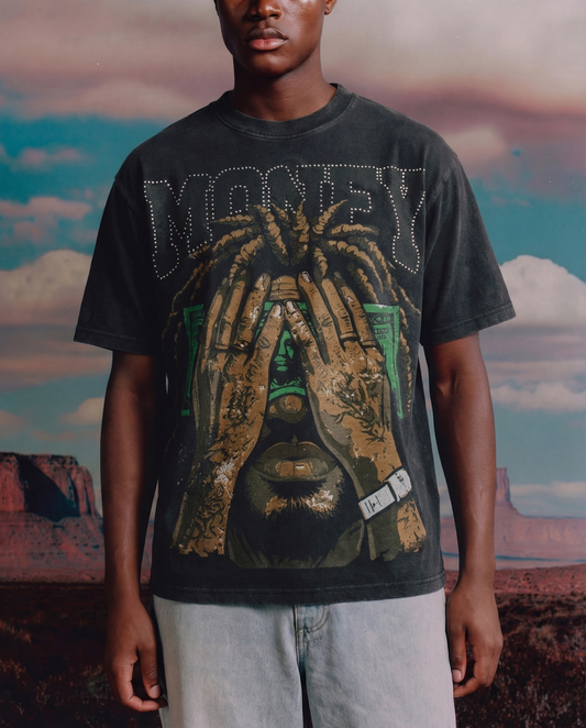 MONEY ACID WASH TSHIRT