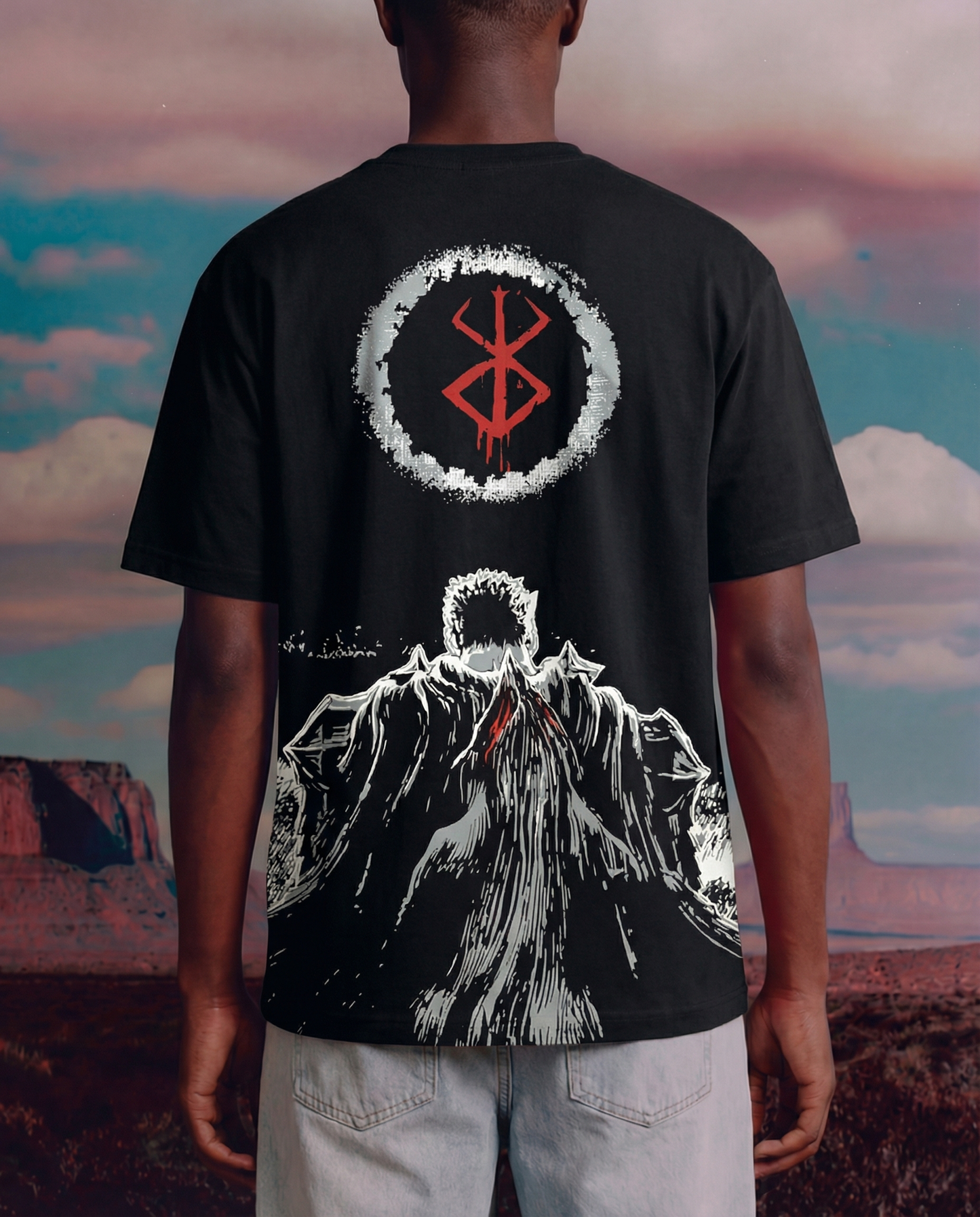 BLACK BERSERK LAST MAN STANDING TSHIRT