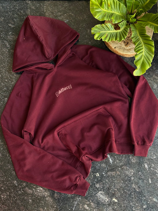 MAROON GREEN BALLUCCI TEDDY HOODIE