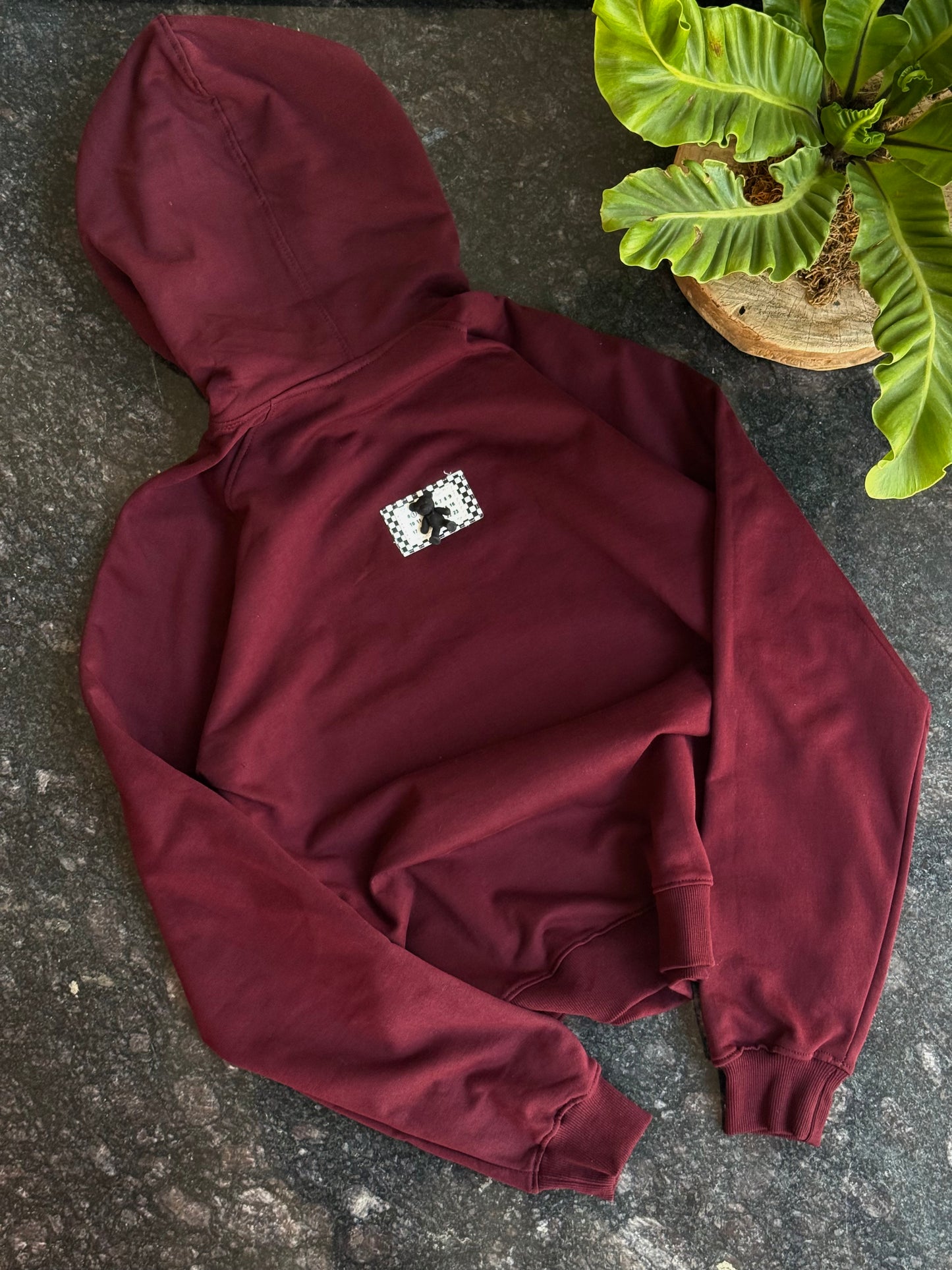 MAROON GREEN BALLUCCI TEDDY HOODIE