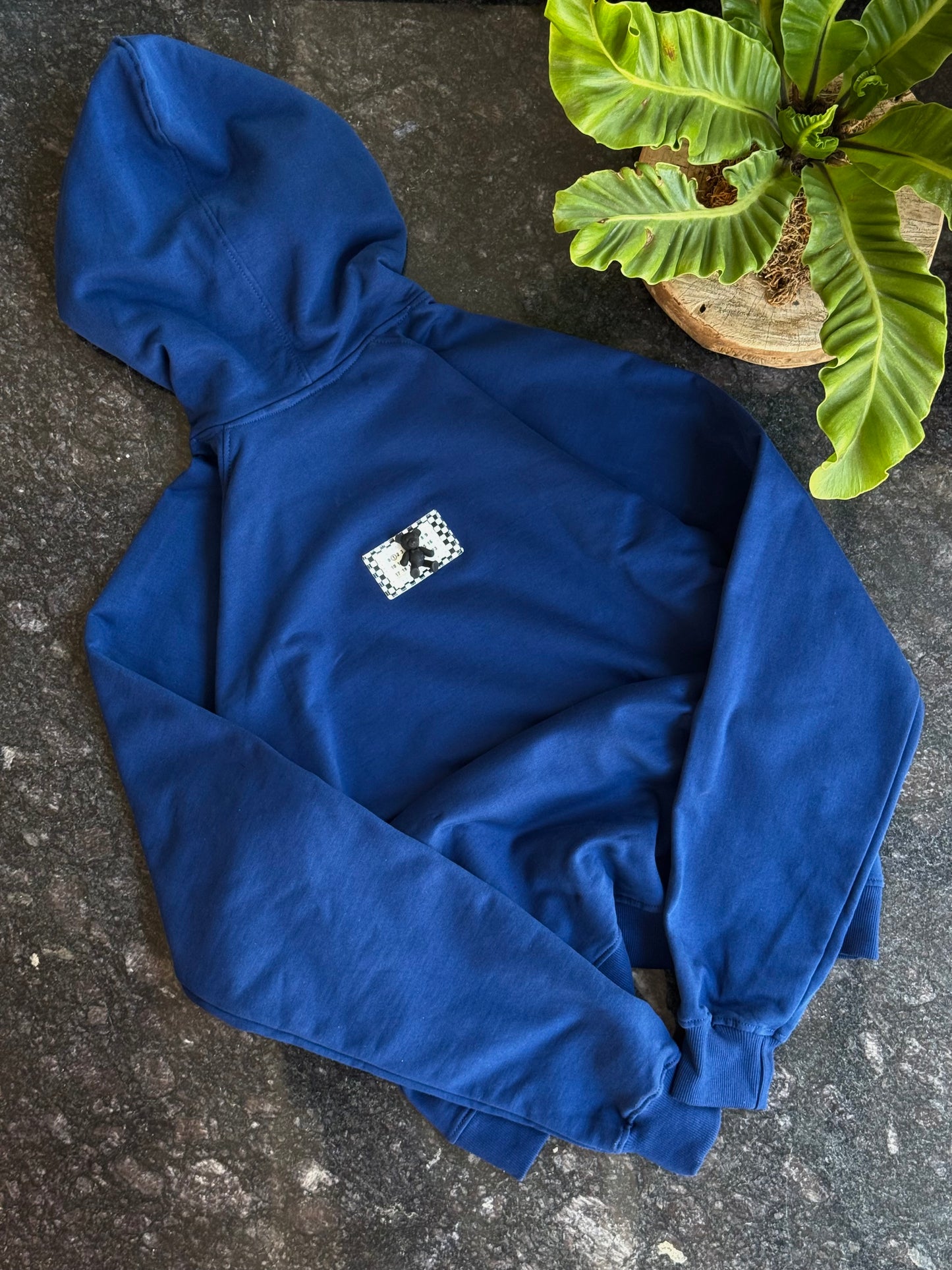 NAVY BLUE BALLUCCI TEDDY HOODIE