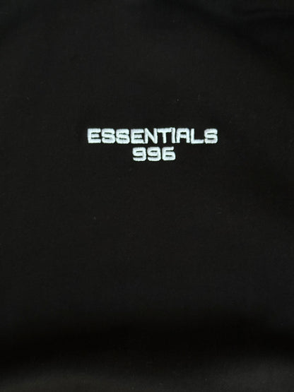 BLACK ESSENTIAL OVERSIZE HOODIE