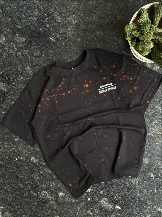 BLACK VINTAGE CARS PRINT TSHIRT