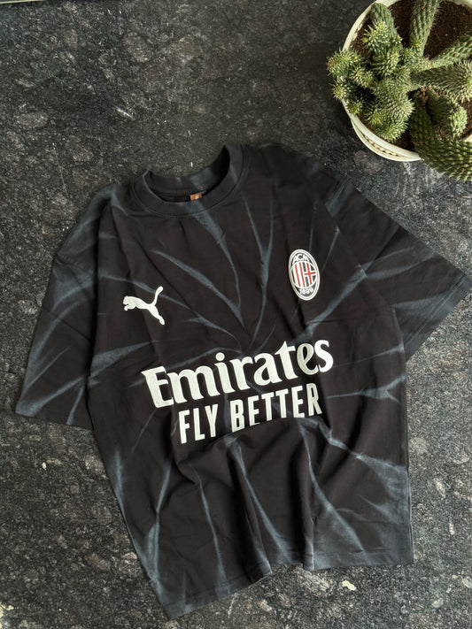 BLACK AC MILAN EMIRATES JERSEY TSHIRT