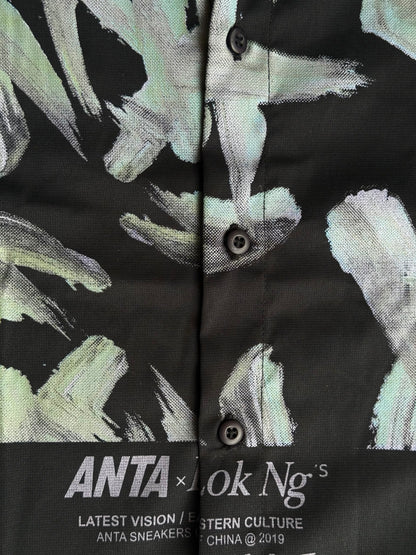 Oversized Black ANTAxlok parachute fabric Shirt