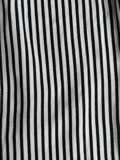 B&W Striped Shirt with Hood