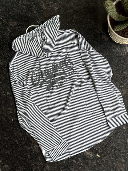 B&W Striped Shirt with Hood