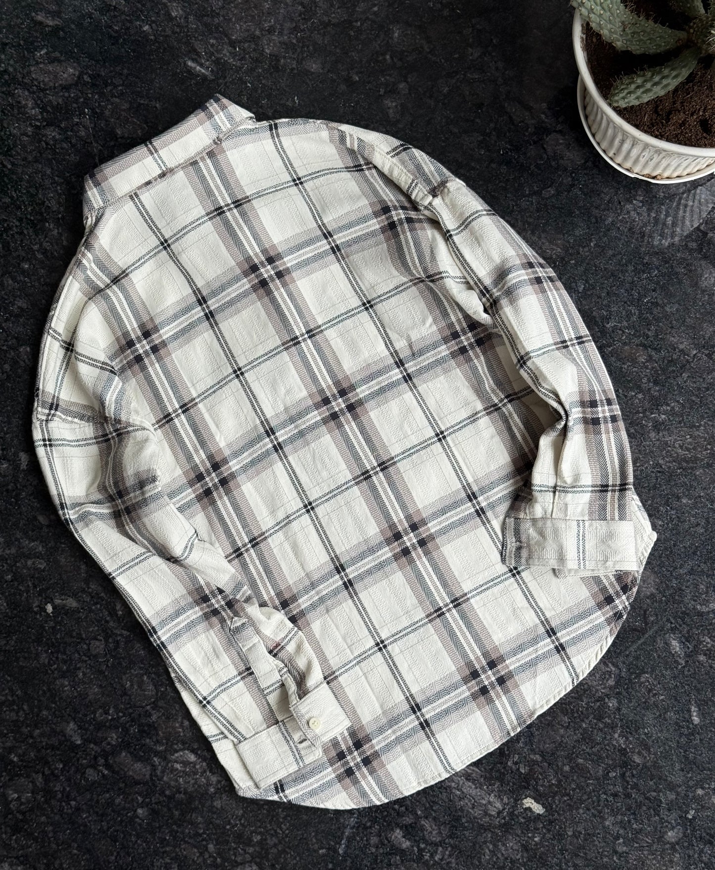 White checks BS Overshirt