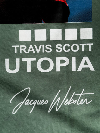 GREEN TRAVIS SCOTT UTOPIA TSHIRT