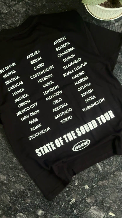 BLACK PHOTOGRAPHS FRONT/BACK PRINT TSHIRT