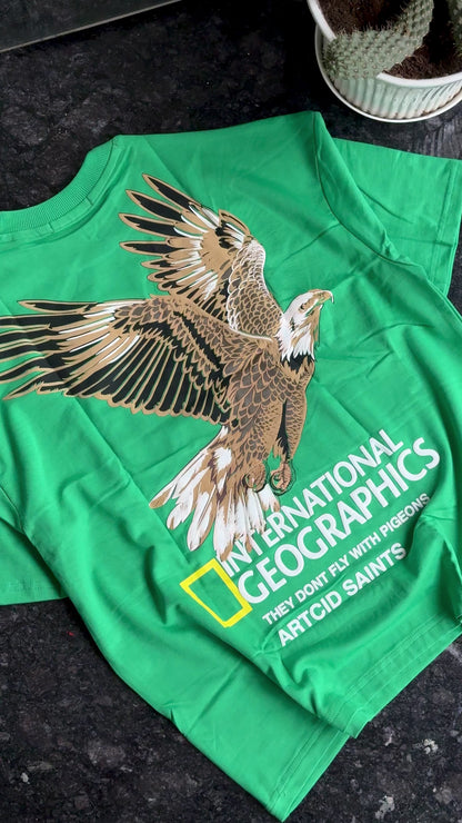 GREEN INT GEOGRAPHICS BACKPRINT TSHIRT