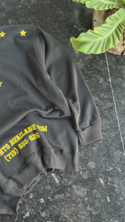 BLACK GASSED CAR PRINTED HOODIE