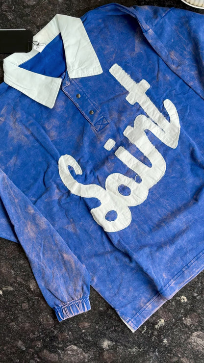 BLUE SAINTS PATCH FULL SLEEVE TSHIRT